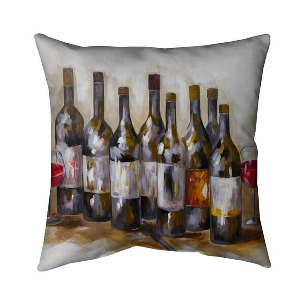 Fondo 26 x 26 in. Red Wine-Double Sided Print Indoor Pillow FO2775704